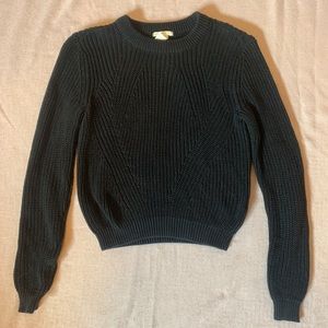 Black knit sweater